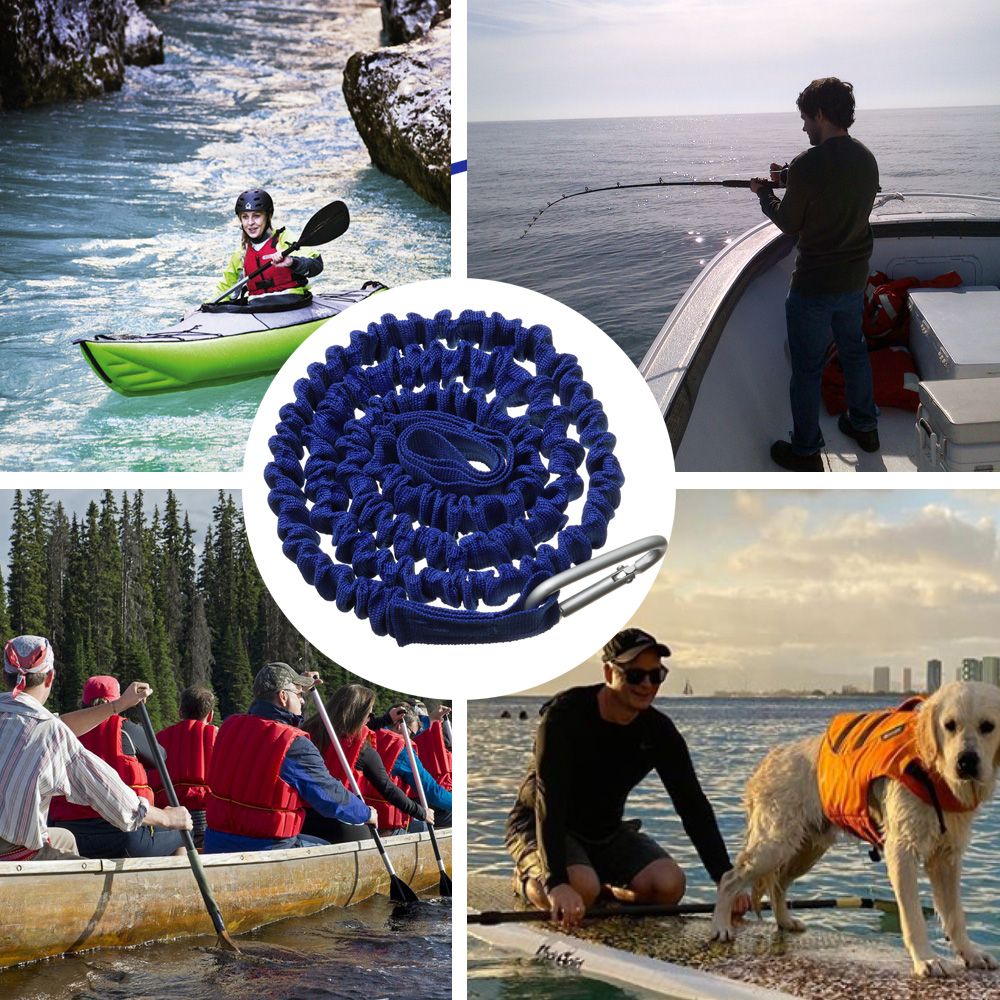 Adjustable Elastic Kayak Canoe - Fishing Kayak Paddle Leash avis et prix