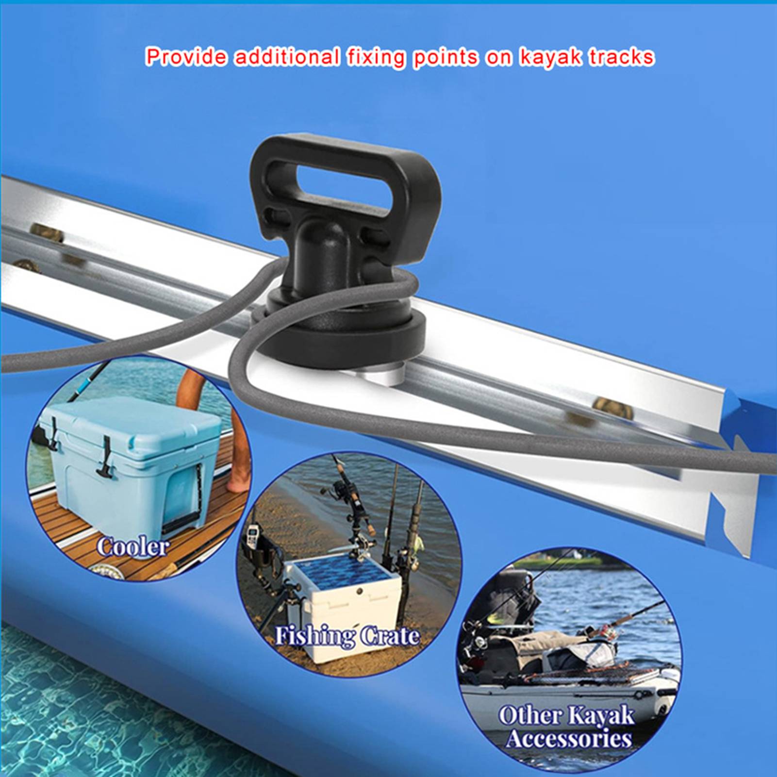4pcs Kayak Track Mount Vertica - Fishing Kayak Crate avis et prix