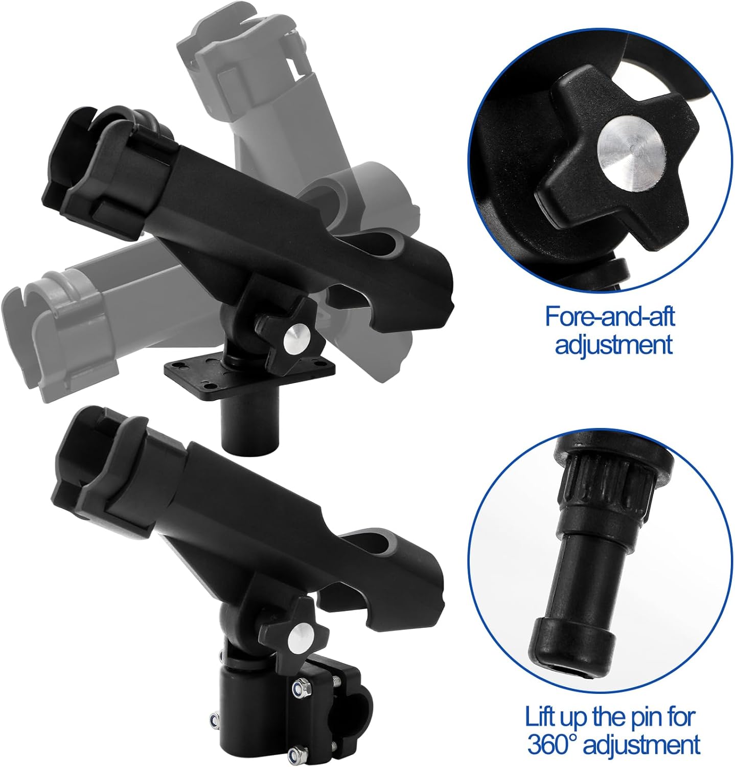 2 Pack Fishing Rod Holder with - Fishing Kayak Rod Holder avis et prix