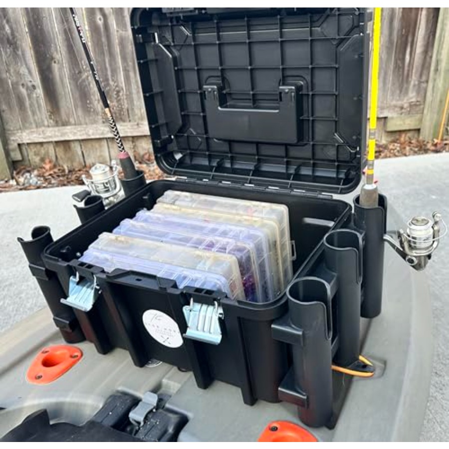 Kayak Fishing Crate - 6 Integr - Fishing Kayak Rod Holder avis et prix