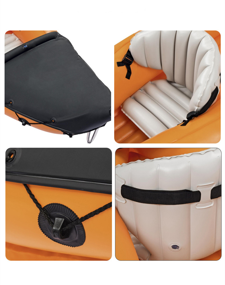Inflatable Boats PVC Fishing B - Fishing Kayak Inflatable avis et prix