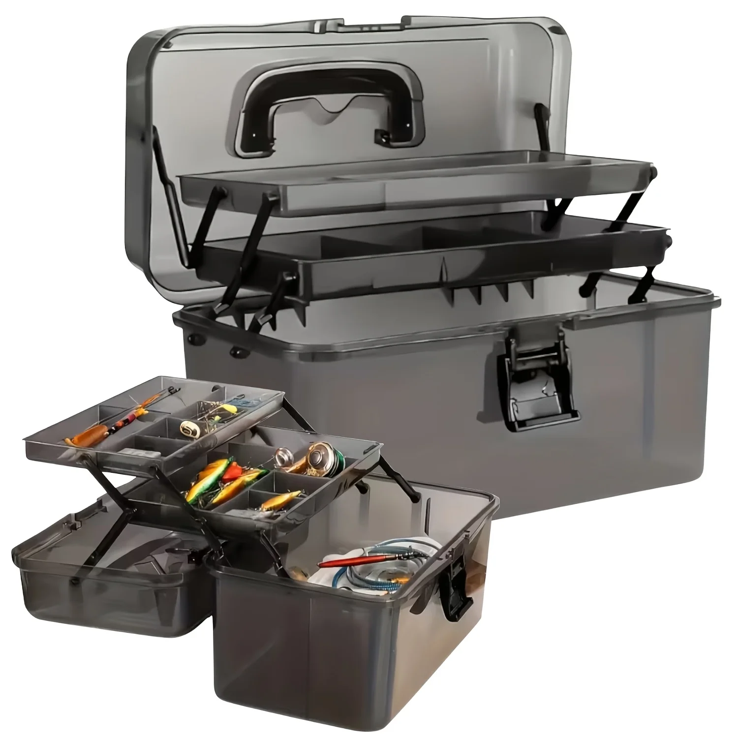 Durable PE Fishing Gear Box |  - Fishing Kayak Crate avis et prix