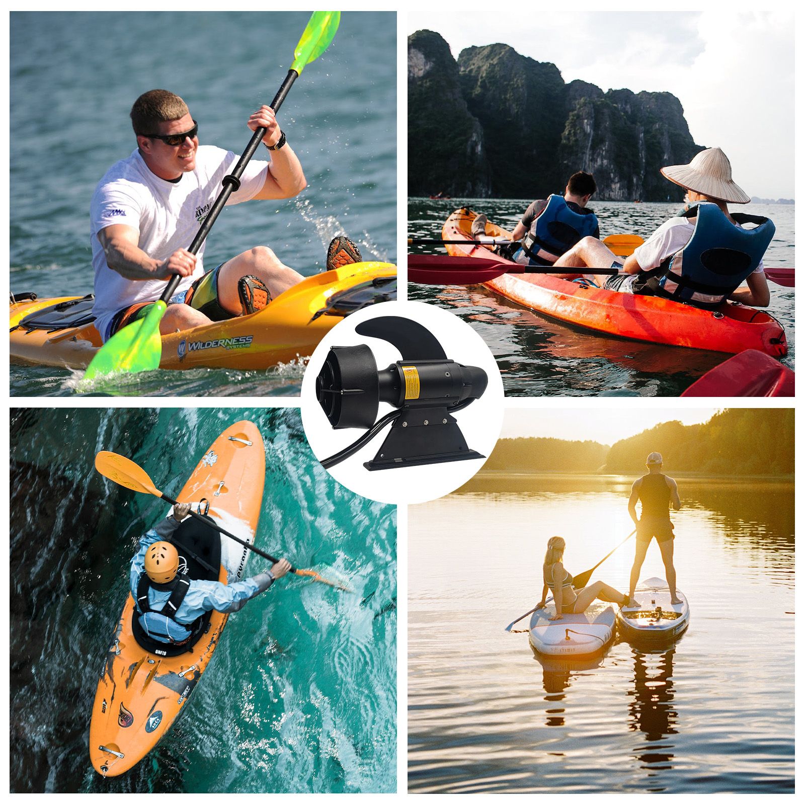 380W 600W Electric Fins Stand  - Fishing Kayak Cart avis et prix