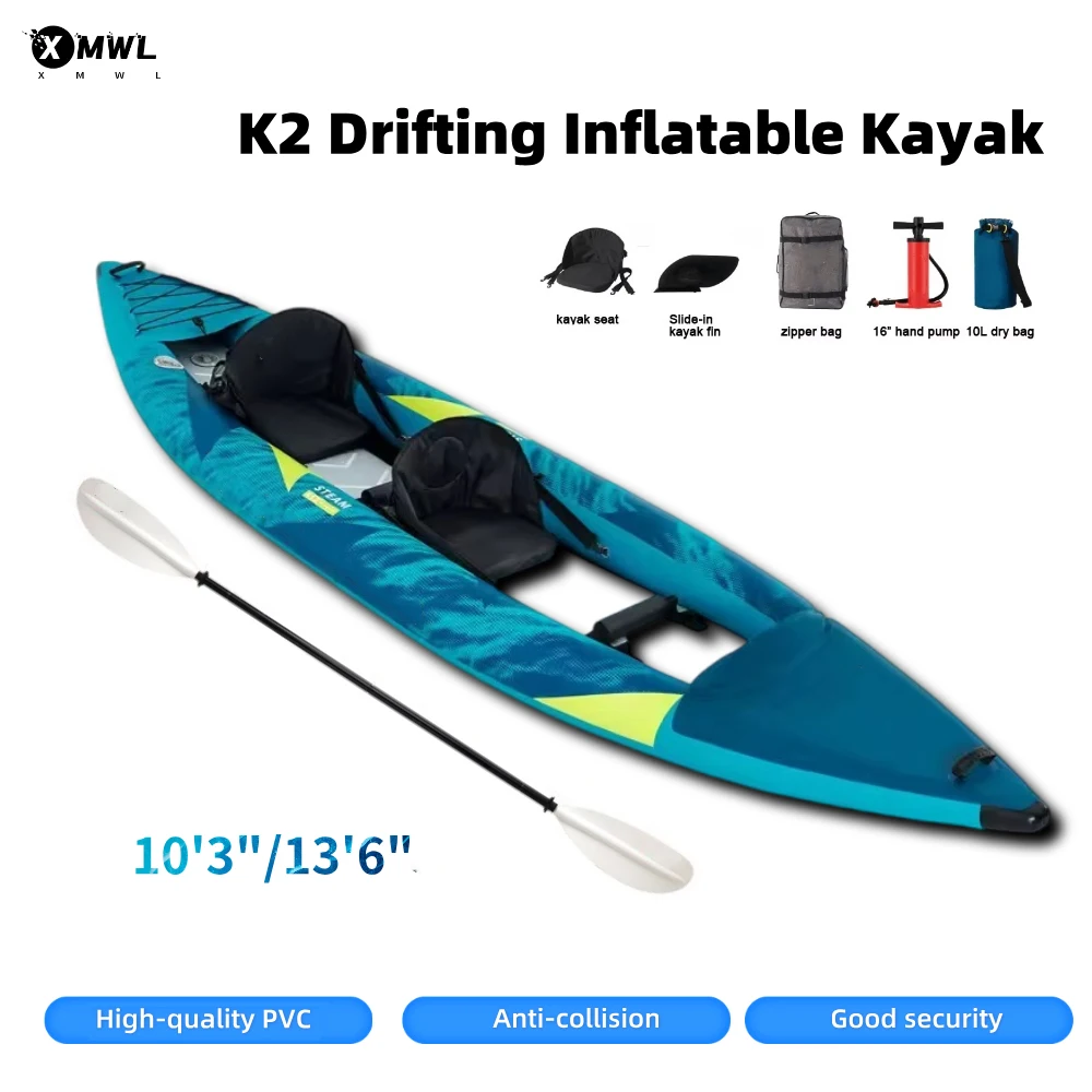Canoe Kayak Inflatable Boat 1- - Fishing Kayak Seat avis et prix