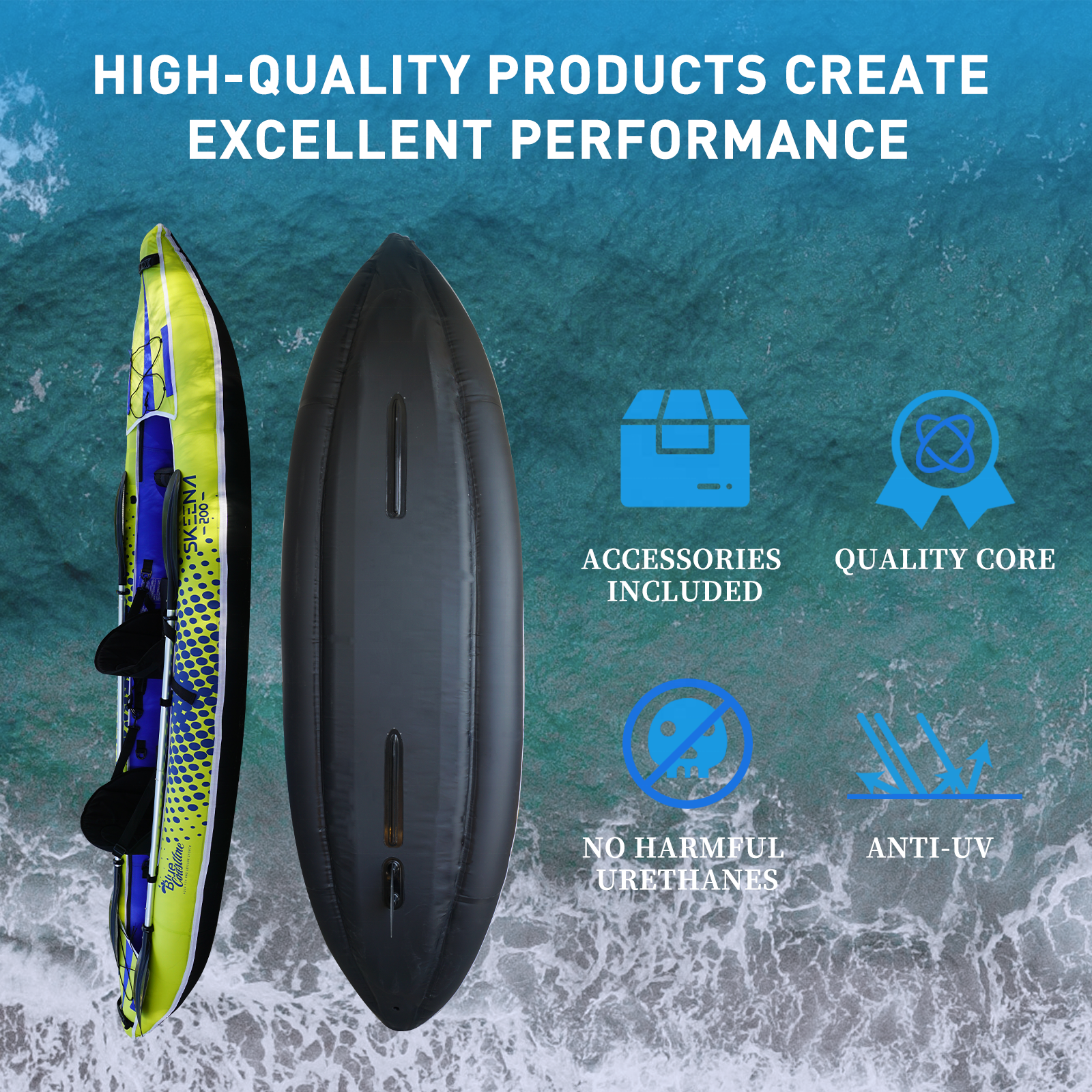 Adult Inflatable Fishing Canoe - Fishing Kayak Seat avis et prix