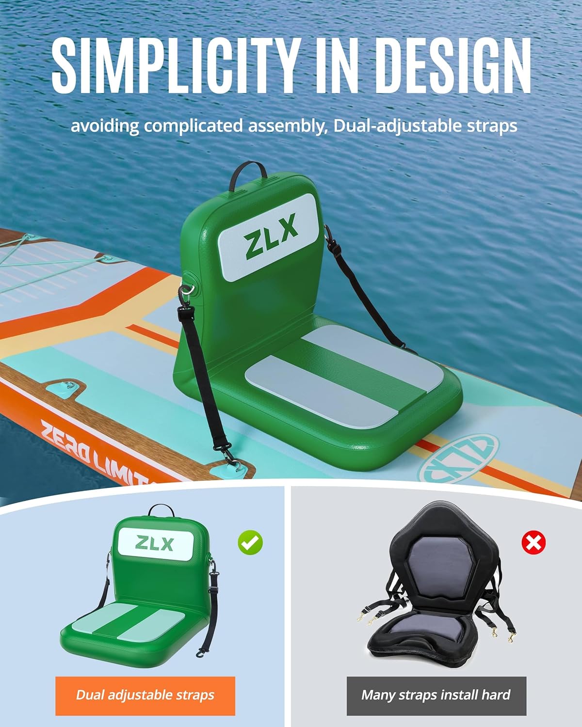 Portable Inflatable Kayak Seat - Fishing Kayak Seat avis et prix