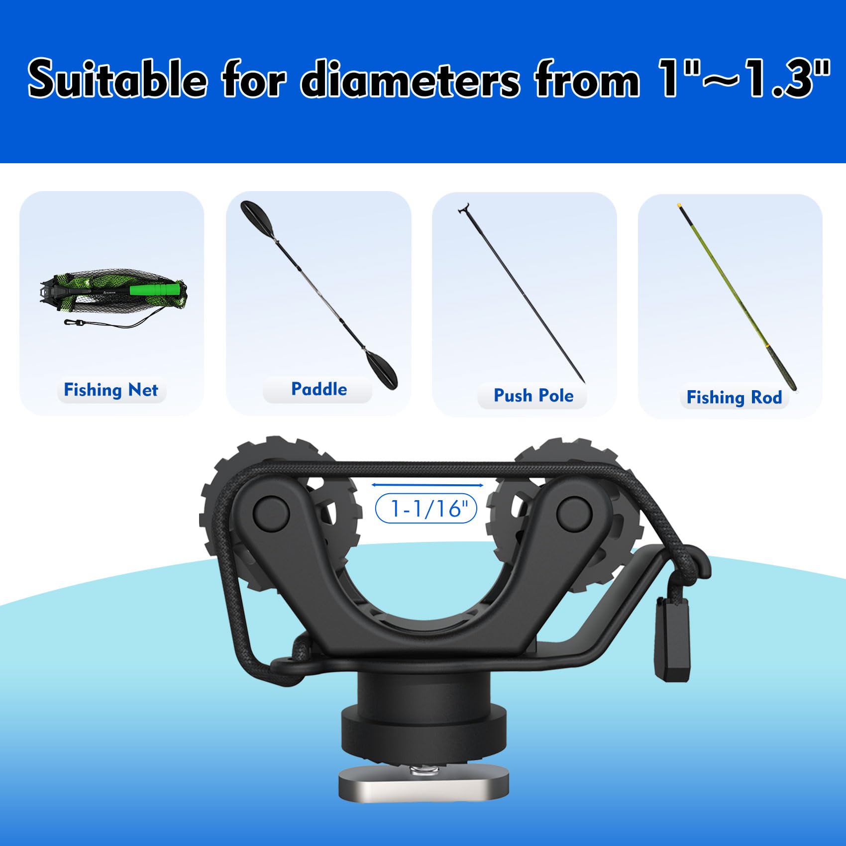 Kayak Rail Paddle Holder Kayak - Fishing Kayak Storage Bag avis et prix