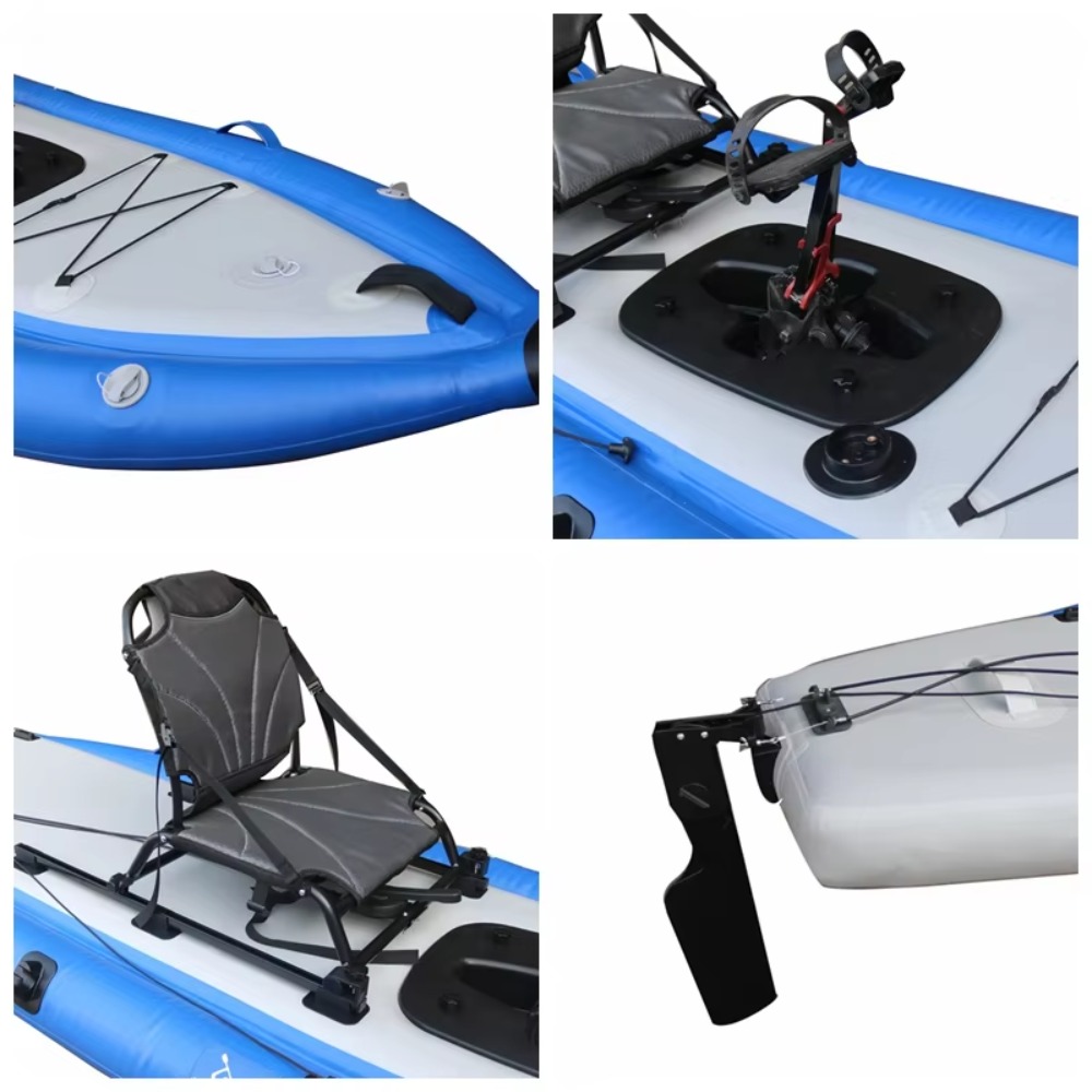 12ft Single Sit-On-Top Inflata - Fishing Kayak Pedal Drive avis et prix