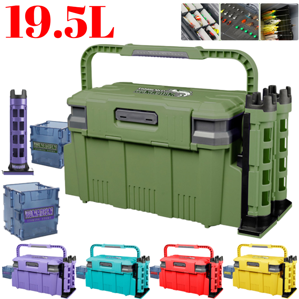 19.5L Fishing Tackle Box Multi - Fishing Kayak Crate avis et prix