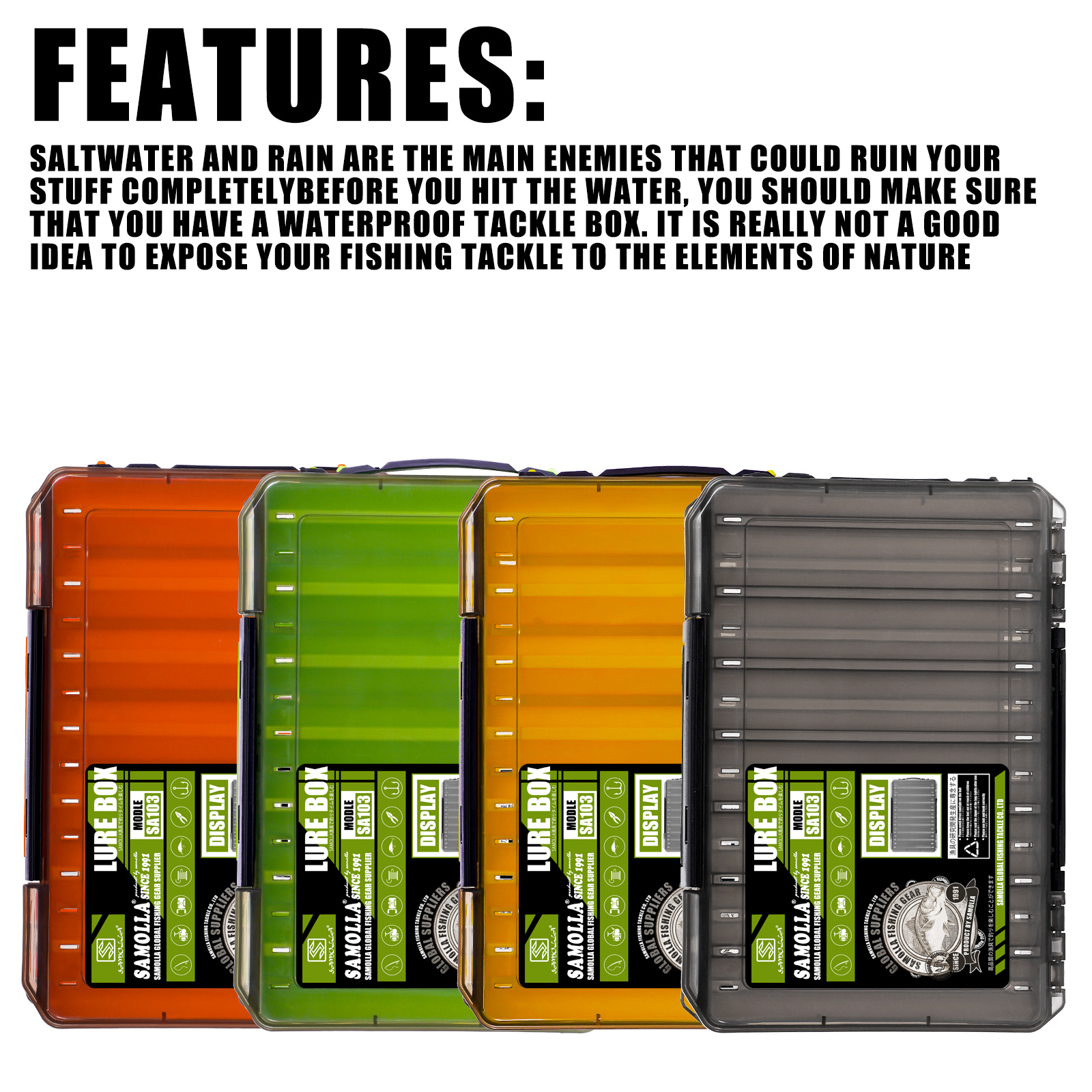 Double Sided Lure Baits Box Fi - Fishing Kayak Crate avis et prix