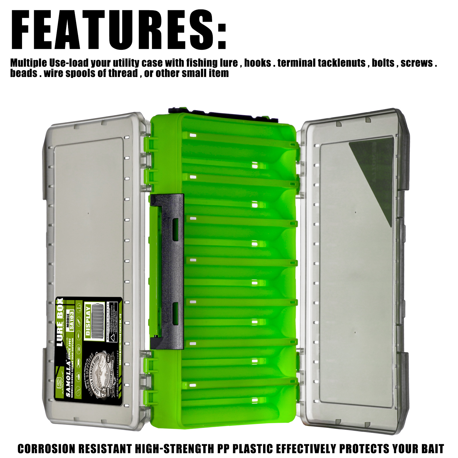 Double Sided Lure Baits Box Fi - Fishing Kayak Crate avis et prix