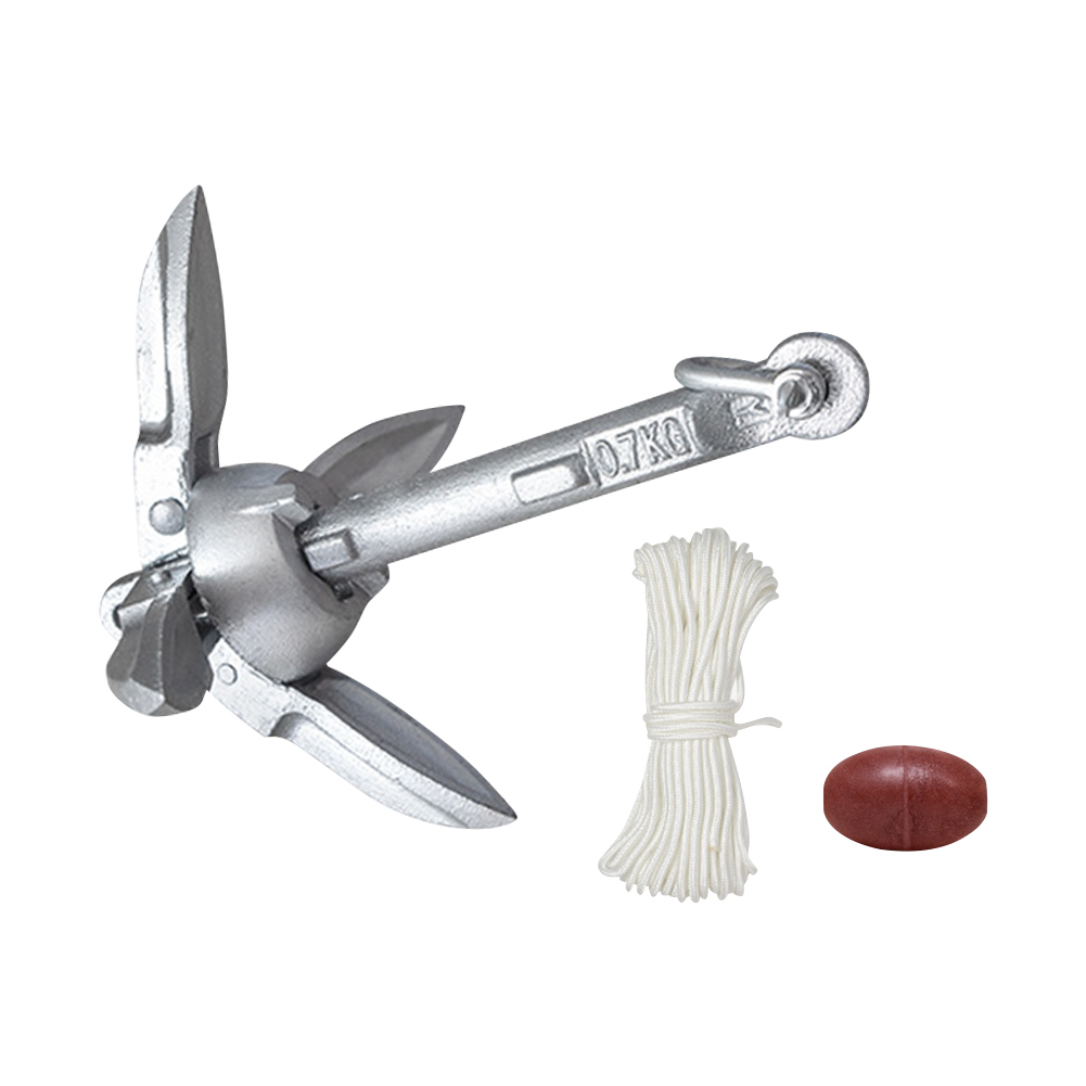 0.7KG 1.5KG Grapnel Anchor wit - Fishing Kayak Anchor avis et prix