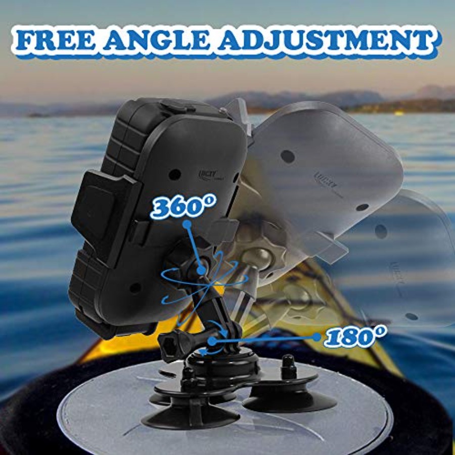 Strong Suction Phone Mount Bas - Fishing Kayak Fish Finder Mount avis et prix