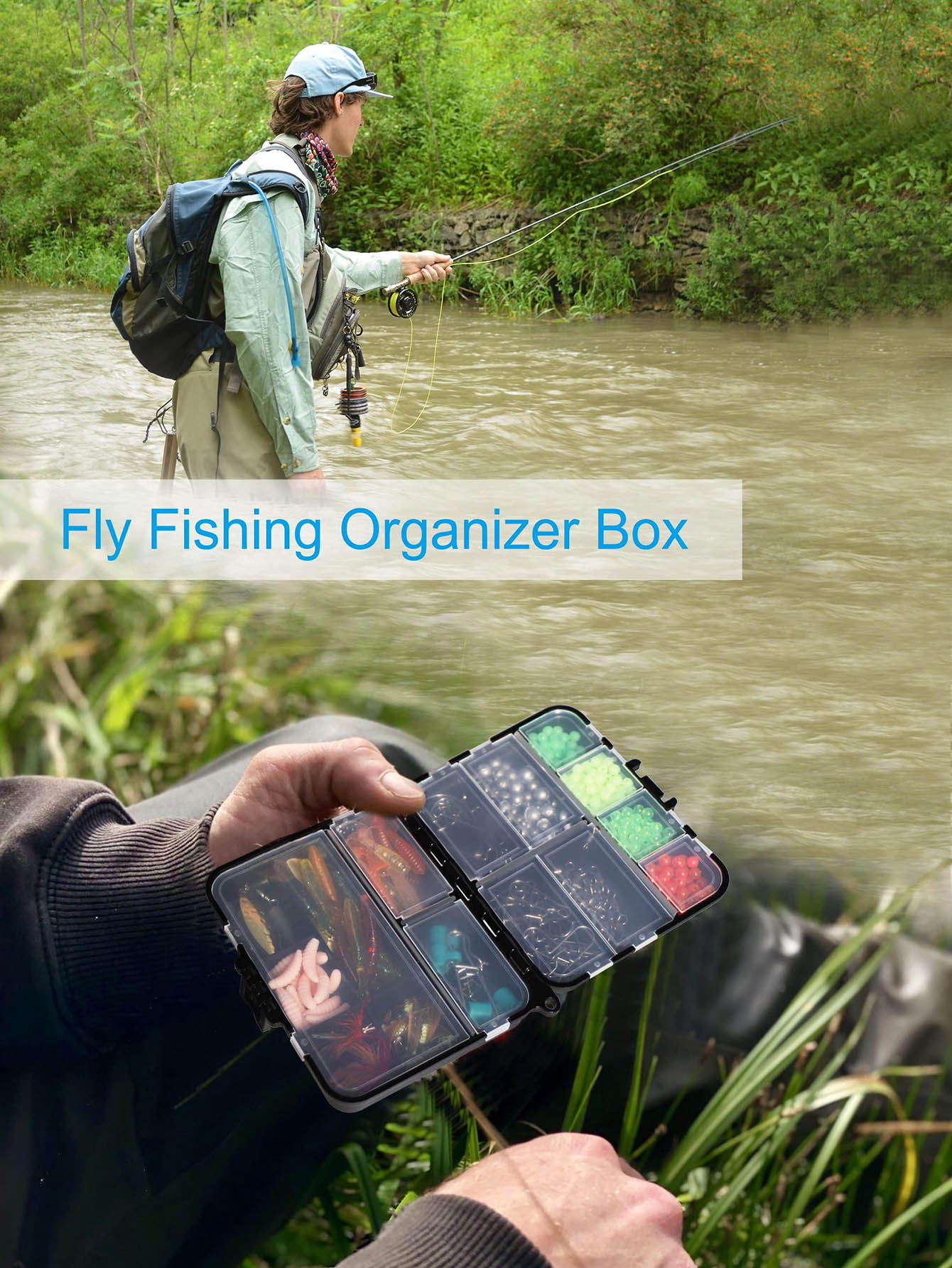 Small Tackle Box Organizer Min - Fishing Kayak Crate avis et prix
