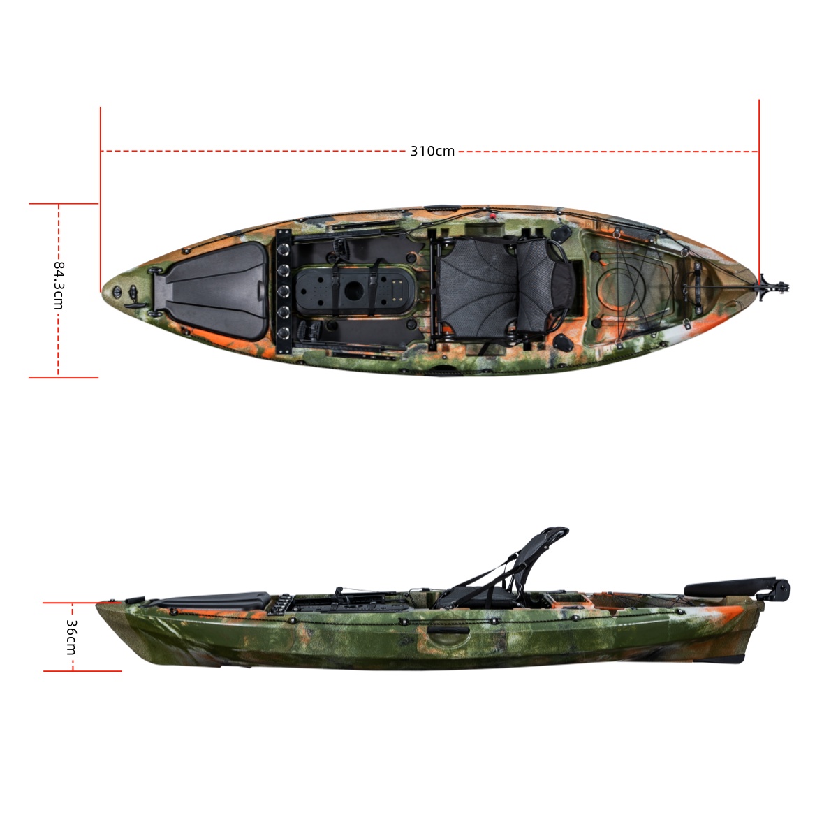 LSF First-class Single Fishing - Fishing Kayak Seat avis et prix