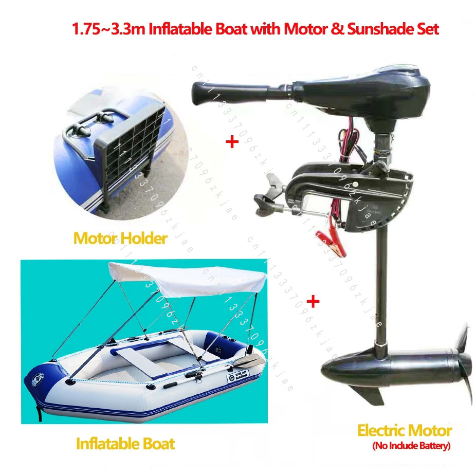 1.75~3.3m Inflatable Boat with - Fishing Kayak Inflatable avis et prix