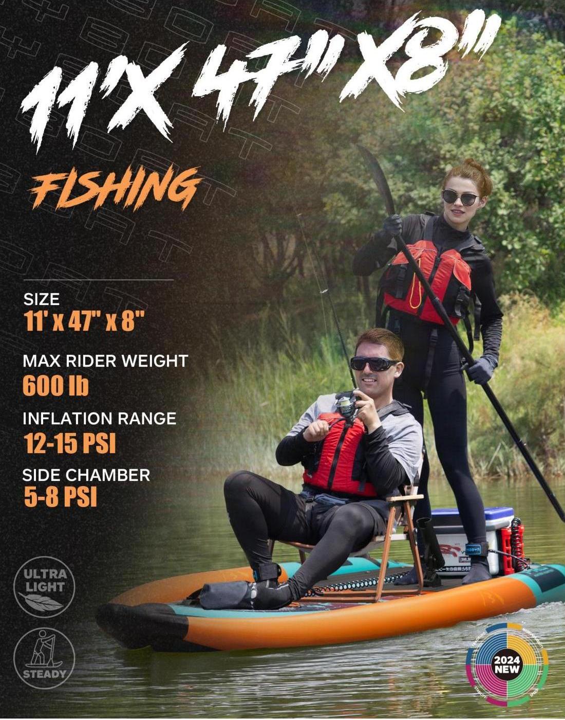 2 Person Inflatable Kayak for  - Fishing Kayak Seat avis et prix