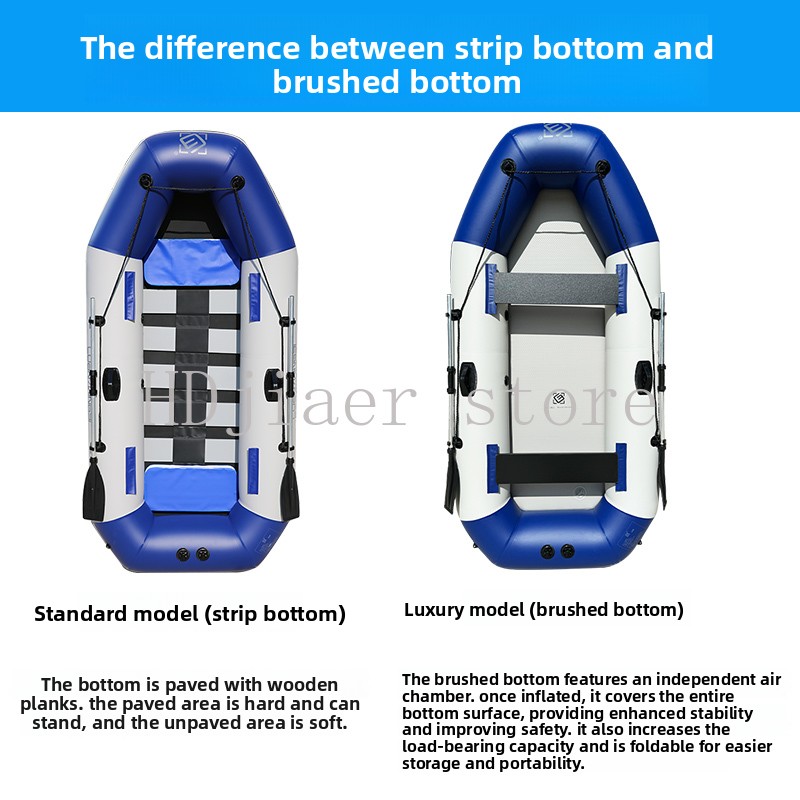 Inflatable Boat with Hard Bott - Fishing Kayak Sit On Top avis et prix