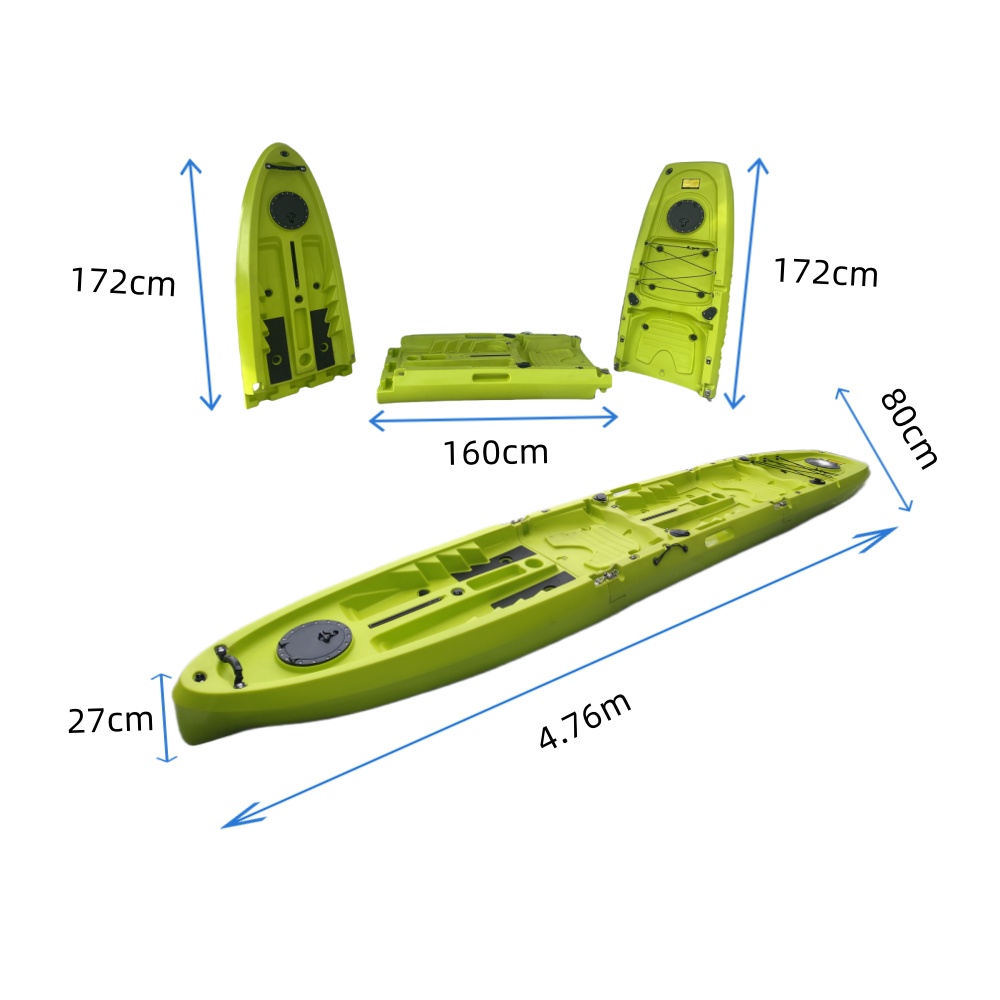 New Modular Tandem Double Sit- - Fishing Kayak Paddle avis et prix